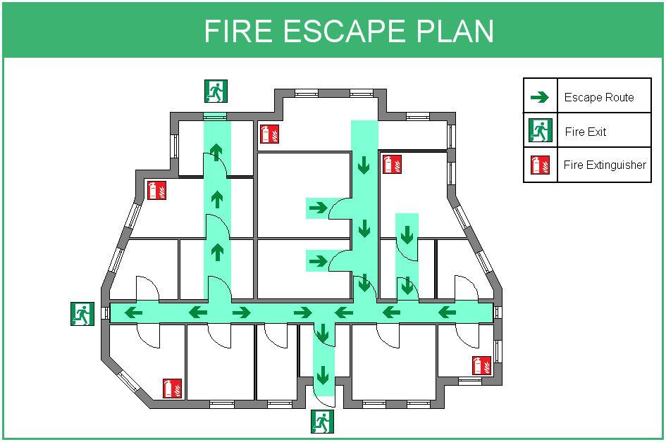 Fire Escape Plan layout